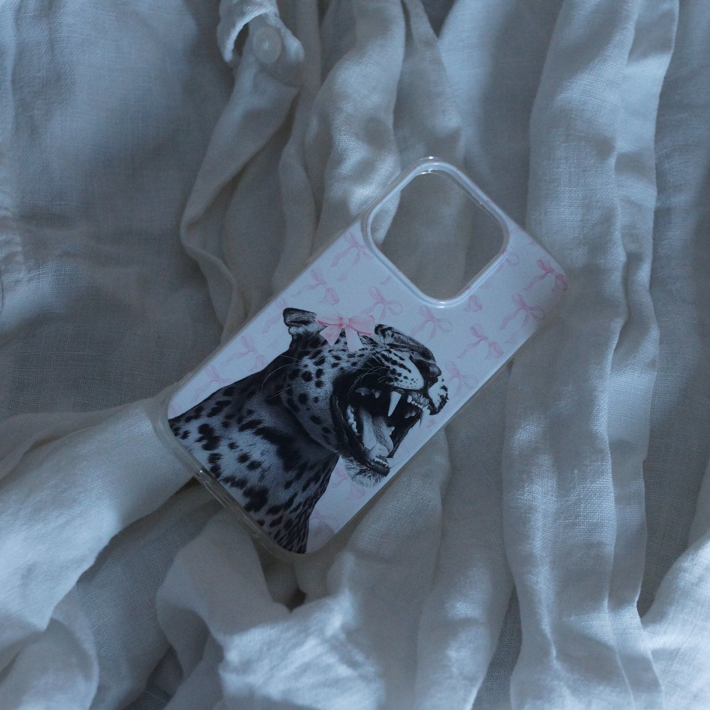 PINK ROAR LEOPARD COMPATIBLE WITH IPHONE CASE