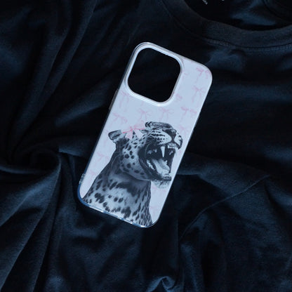 PINK ROAR LEOPARD COMPATIBLE WITH IPHONE CASE