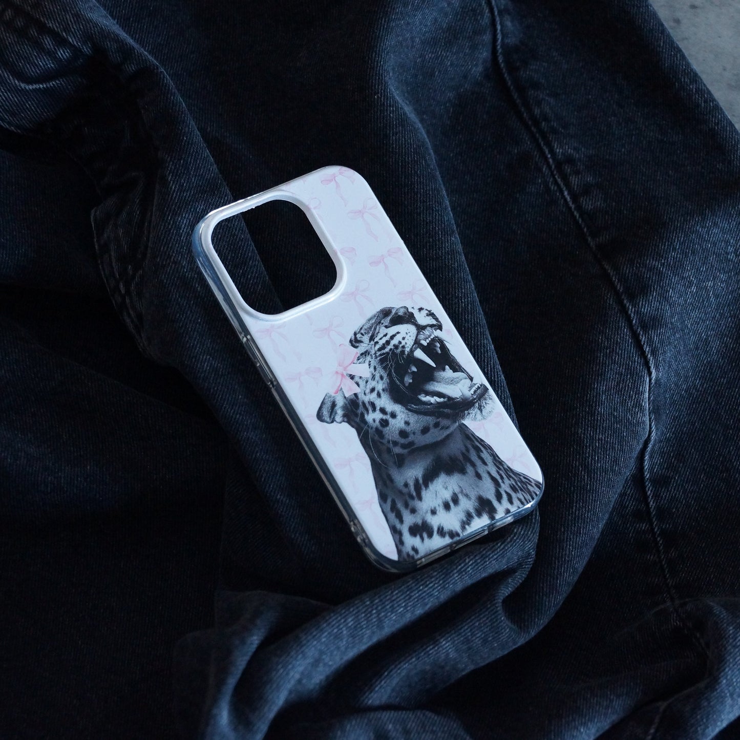 PINK ROAR LEOPARD COMPATIBLE WITH IPHONE CASE