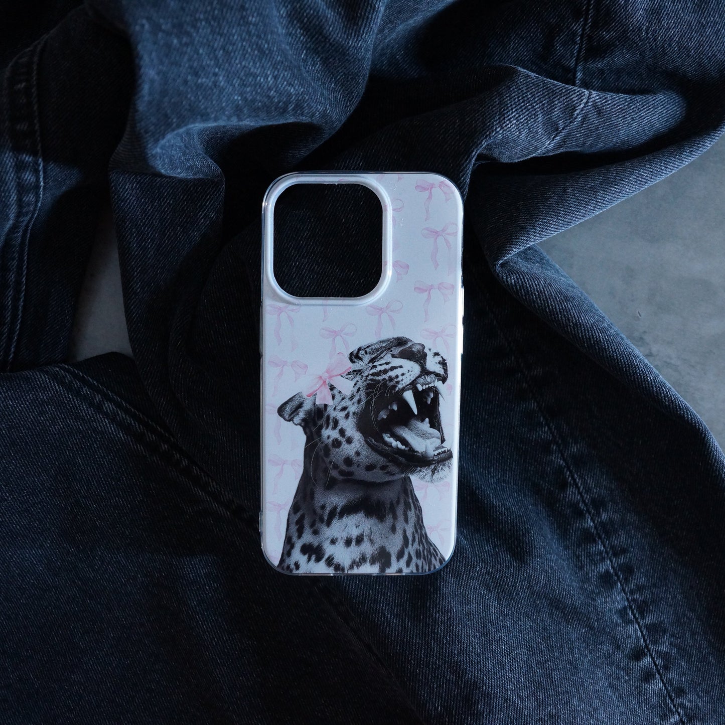 PINK ROAR LEOPARD COMPATIBLE WITH IPHONE CASE