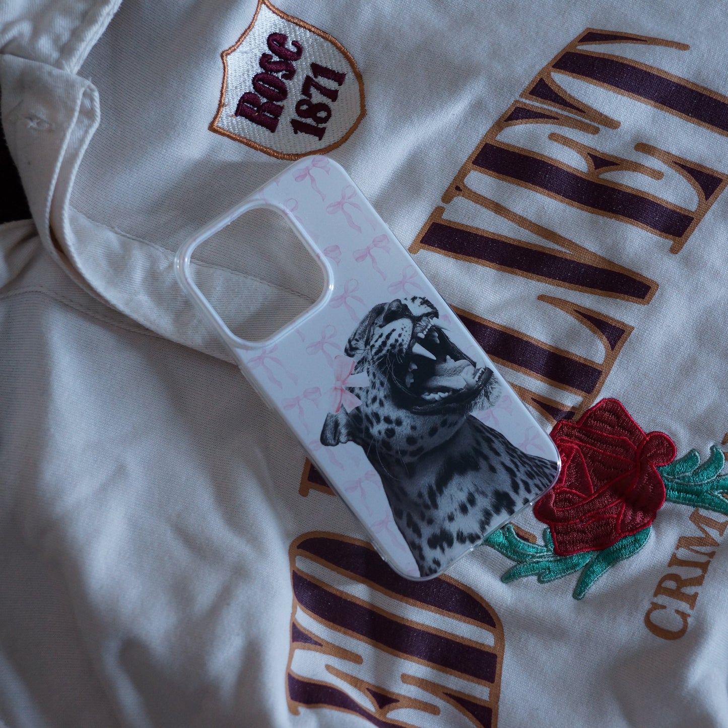 PINK ROAR LEOPARD COMPATIBLE WITH IPHONE CASE