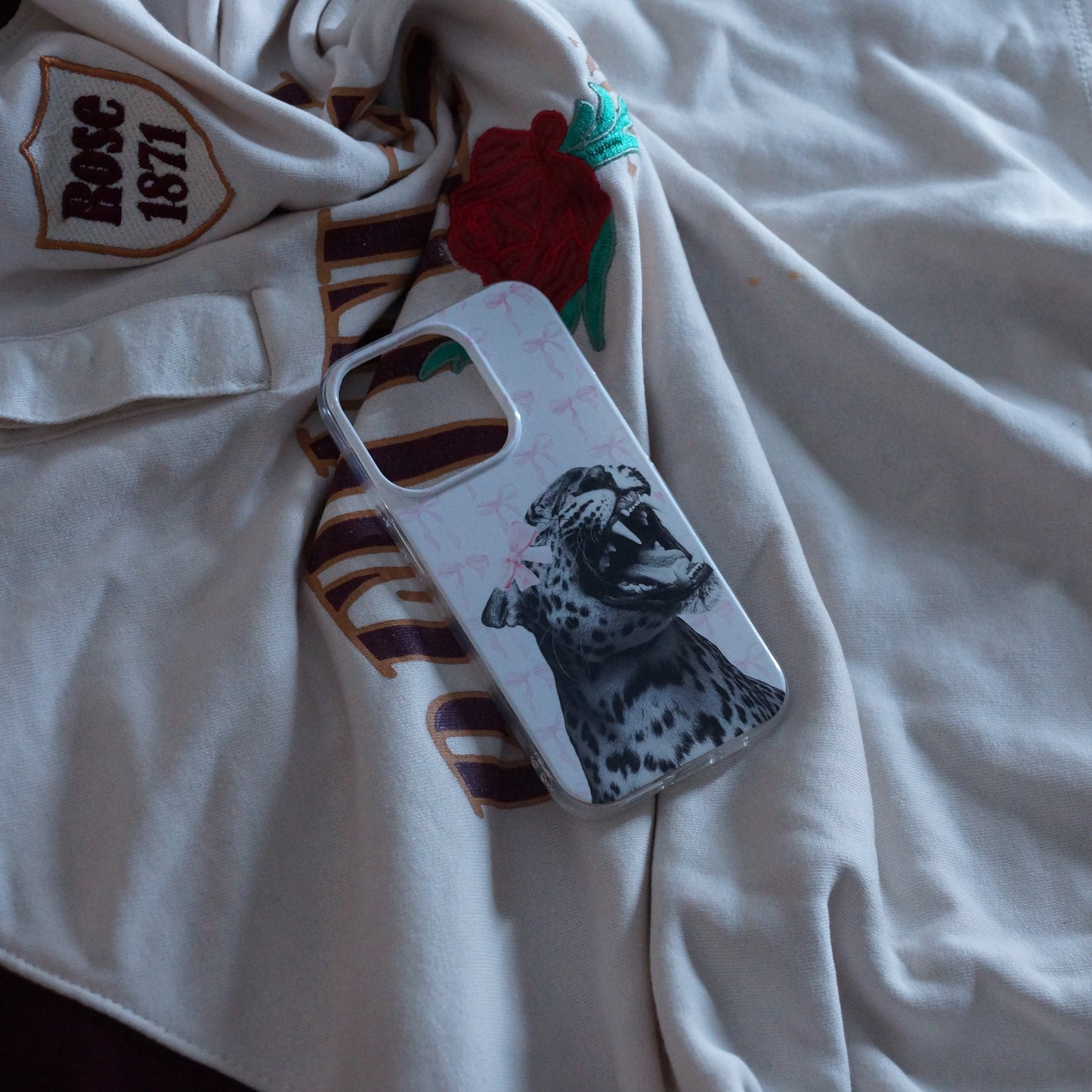 PINK ROAR LEOPARD COMPATIBLE WITH IPHONE CASE